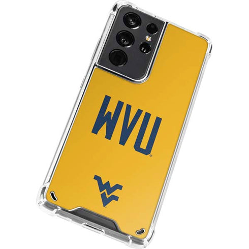 West Virginia University WVU Galaxy S21 Ultra 5G Clear Case